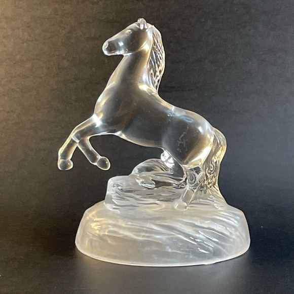 Crystal D’Arques Horse Figurine Clear Glass - Picture 3 of 14